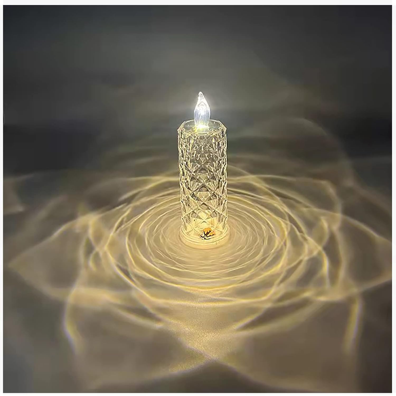 8439 Rose Candles LED Flameless and Smokeless Decorative Acrylic Transparent Candles Led Tea Light Candle Perfect for Gifting, Home, Diwali, Christmas, Crystal Candle Lights (1 Pc) (MOQ :- 12 pc ) 8439 Rose Candles LED Flameless and Smokeless Decorative Acrylic Transparent Candles Led Tea Light Candle Perfect for Gifting, Home, Diwali, Christmas, Crystal Candle Lights (1 Pc) (MOQ :- 12 pc )